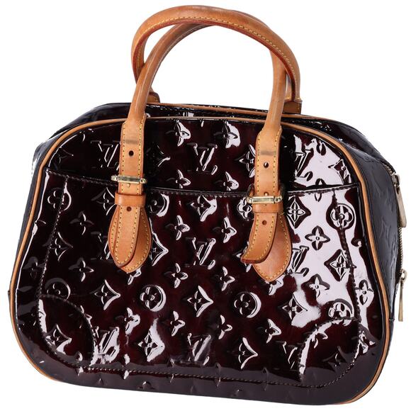 Louis Vuitton Summit Drive Monogram Vernis Handbag M93516 Amarante - Picture 1 of 9